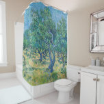 Vincent van Gogh - Olive Grove Shower Curtain<br><div class="desc">Olive Grove - Vincent van Gogh,  1889,  Saint-Remy</div>