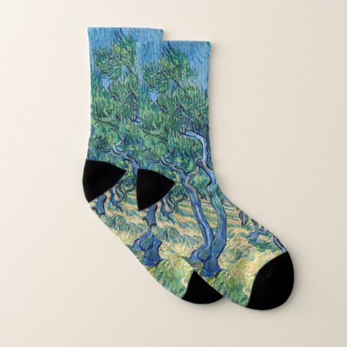 Vincent van Gogh _ Olive Grove Socks