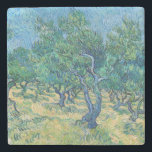 Vincent van Gogh - Olive Grove Stone Coaster<br><div class="desc">Olive Grove - Vincent van Gogh,  1889,  Saint-Remy</div>