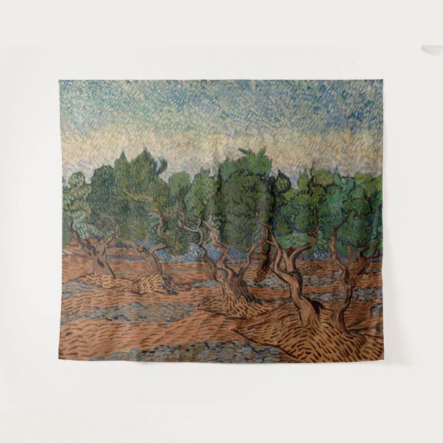 Vincent van Gogh - Olive Grove Tapestry (Front (Horizontal))