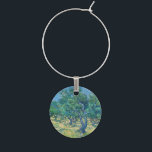 Vincent van Gogh - Olive Grove Wine Charm<br><div class="desc">Olive Grove - Vincent van Gogh,  1889,  Saint-Remy</div>