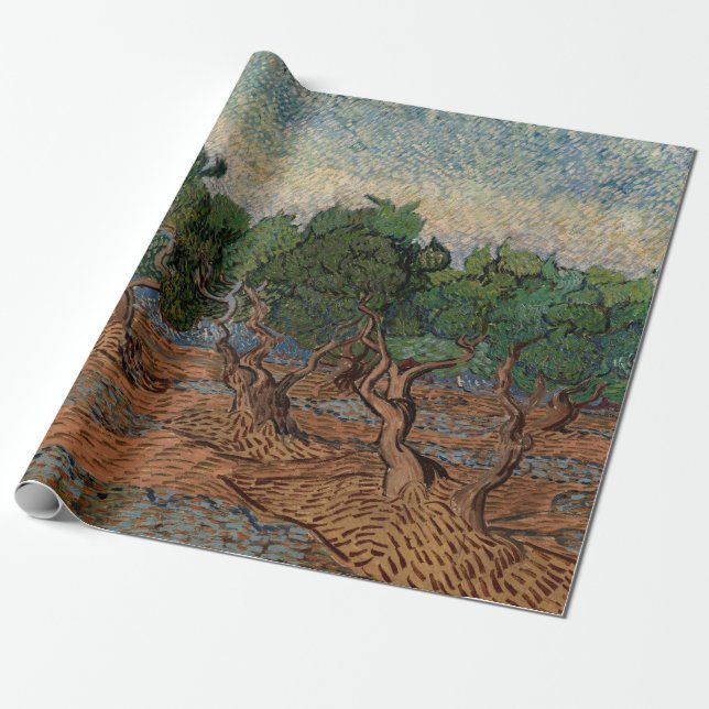 Vincent van Gogh - Olive Grove Wrapping Paper (Unrolled)