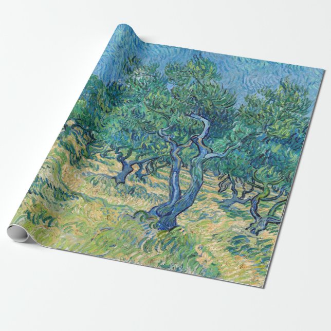 Vincent van Gogh - Olive Grove Wrapping Paper (Unrolled)