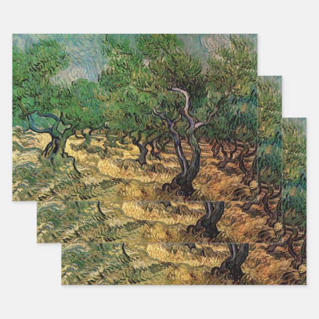 Vincent van Gogh - Olive Grove Wrapping Paper Sheets (Set)