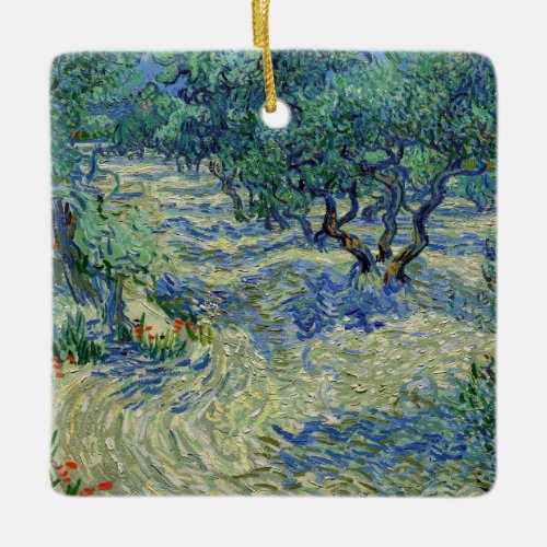 Vincent van Gogh _ Olive Orchard Ceramic Ornament