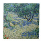 Vincent van Gogh - Olive Orchard Ceramic Tile<br><div class="desc">Olive Orchard / Olive Trees - Vincent van Gogh,  1889,  Saint-Remy</div>