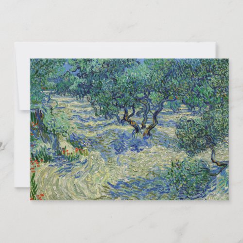 Vincent van Gogh _ Olive Orchard Invitation