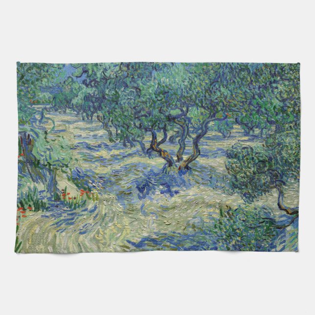 Vincent van Gogh - Olive Orchard Kitchen Towel (Horizontal)