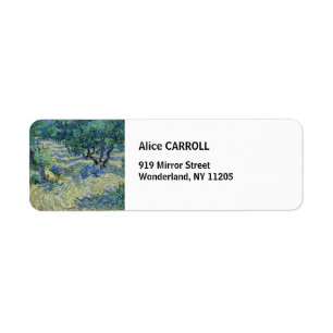 Vincent van Gogh - Olive Orchard Label