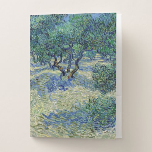 Vincent van Gogh _ Olive Orchard Pocket Folder