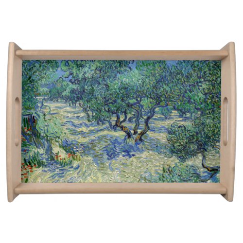 Vincent van Gogh _ Olive Orchard Serving Tray