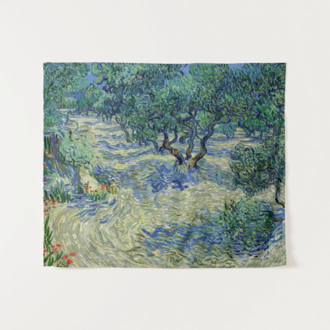 Vincent van Gogh - Olive Orchard Tapestry (Front (Horizontal))