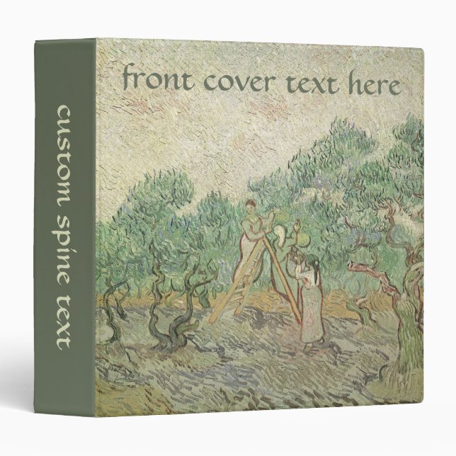 Vincent van Gogh - Olive Picking Binder (Front/Spine)