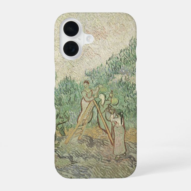 Vincent van Gogh - Olive Picking Iphone Case (Back)