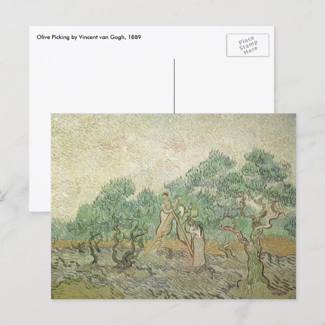 Vincent van Gogh - Olive Picking Postcard (Front/Back)