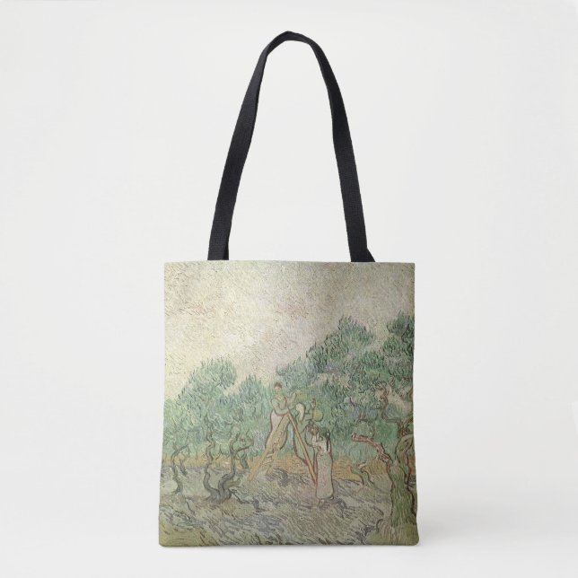 Vincent van Gogh - Olive Picking Tote Bag (Front)