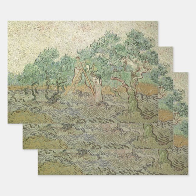 Vincent van Gogh - Olive Picking Wrapping Paper Sheets (Set)