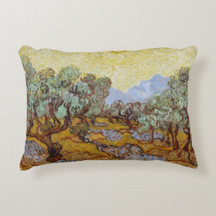 Vincent van Gogh   Olive Trees, 1889 Accent Pillow