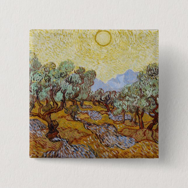 Vincent van Gogh | Olive Trees, 1889 Button (Front)