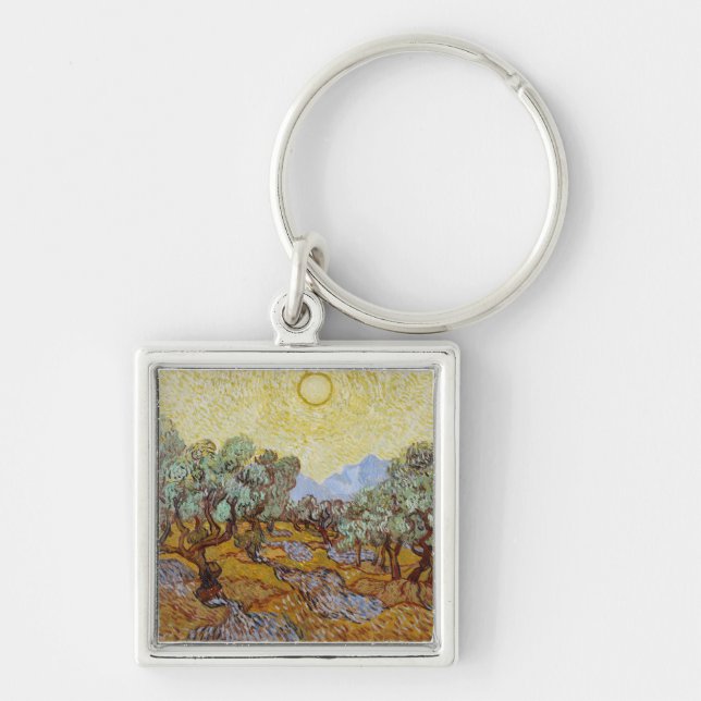 Vincent van Gogh | Olive Trees, 1889 Keychain (Front)