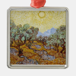 Vincent van Gogh Olive Trees, 1889 Metal Ornament
