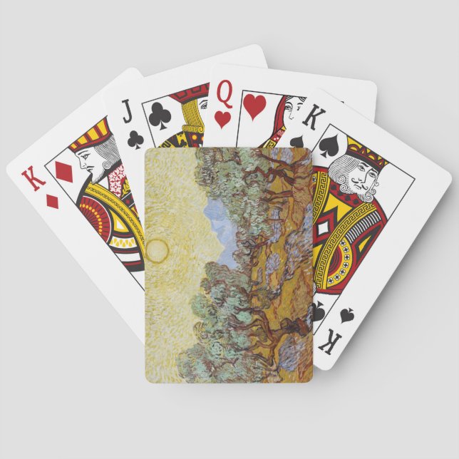 Vincent van Gogh | Olive Trees, 1889 Poker Cards (Back)