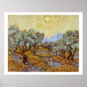 Vincent van Gogh Olive Trees, 1889 Poster