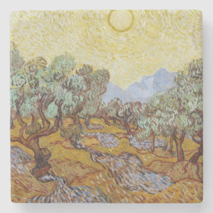 Vincent van Gogh Olive Trees, 1889 Stone Coaster