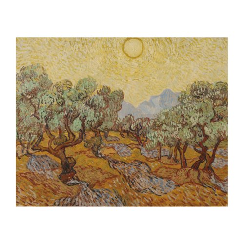 Vincent van Gogh  Olive Trees 1889 Wood Wall Decor