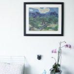 Vincent van Gogh - Olive Trees, Alpilles Mountains Poster<br><div class="desc">Olive Trees with the Alpilles in the Background (1889) by Vincent van Gogh is a vintage fine art post impressionism landscape painting featuring an olive tree orchard on a farm with a view of a mountain range in the distance. It is one of over a dozen landscapes of olive trees...</div>