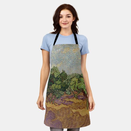 Vincent van Gogh _ Olive Trees Apron