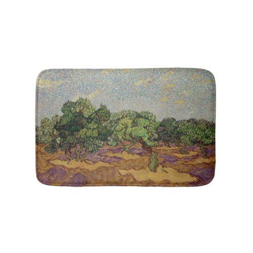 Vincent van Gogh _ Olive Trees Bath Mat