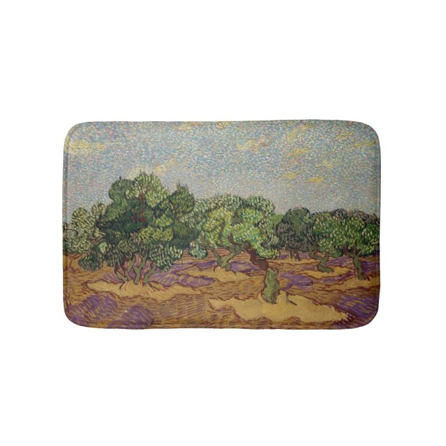 Vincent van Gogh - Olive Trees Bath Mat (Front)
