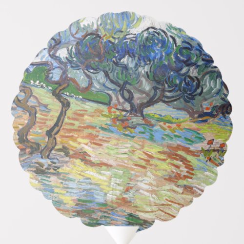 Vincent van Gogh _ Olive Trees Bright blue sky Balloon
