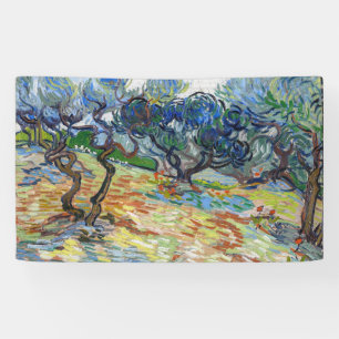 Vincent van Gogh - Olive Trees: Bright blue sky Banner