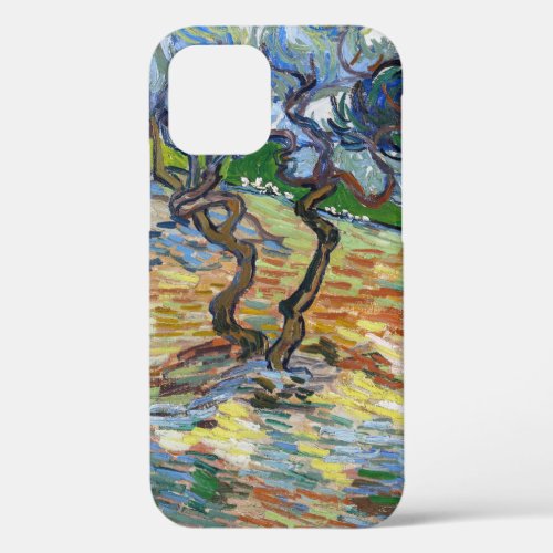 Vincent van Gogh _ Olive Trees Bright blue sky iPhone 12 Case
