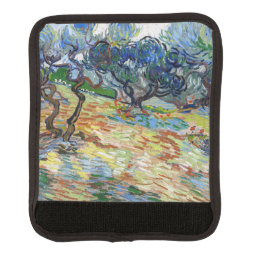Vincent van Gogh - Olive Trees: Bright blue sky Luggage Handle Wrap