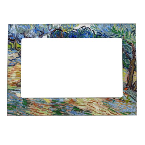 Vincent van Gogh _ Olive Trees Bright blue sky Magnetic Frame