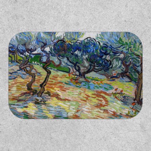 Vincent van Gogh _ Olive Trees Bright blue sky Patch
