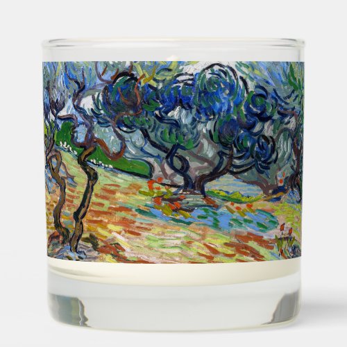 Vincent van Gogh _ Olive Trees Bright blue sky Scented Candle