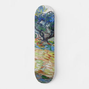 Vincent van Gogh - Olive Trees: Bright blue sky Skateboard