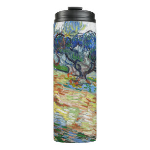 Vincent van Gogh - Olive Trees: Bright blue sky Thermal Tumbler