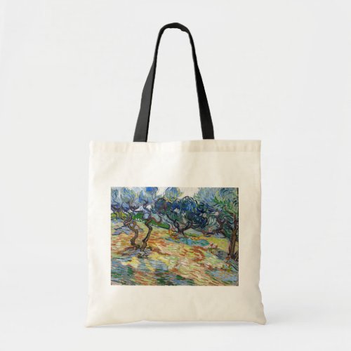 Vincent van Gogh _ Olive Trees Bright blue sky Tote Bag