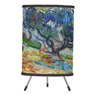 Vincent van Gogh - Olive Trees: Bright blue sky Tripod Lamp