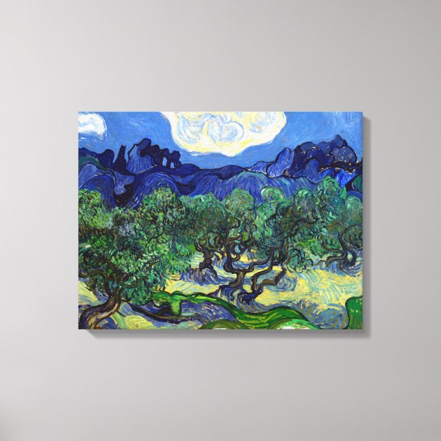 Vincent van Gogh Olive Trees Canvas Print (Front)