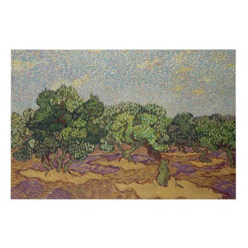Vincent van Gogh _ Olive Trees Faux Canvas Print
