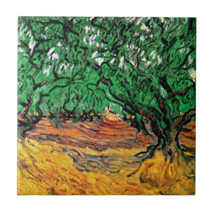 Vincent Van Gogh - Olive Trees Fine Art Ceramic Tile