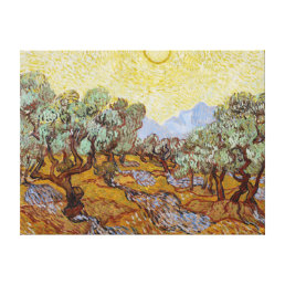 Vincent Van Gogh Olive Trees Fine Art Painting Canvas Print