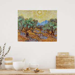Vincent van Gogh Olive Trees Fine Art Poster