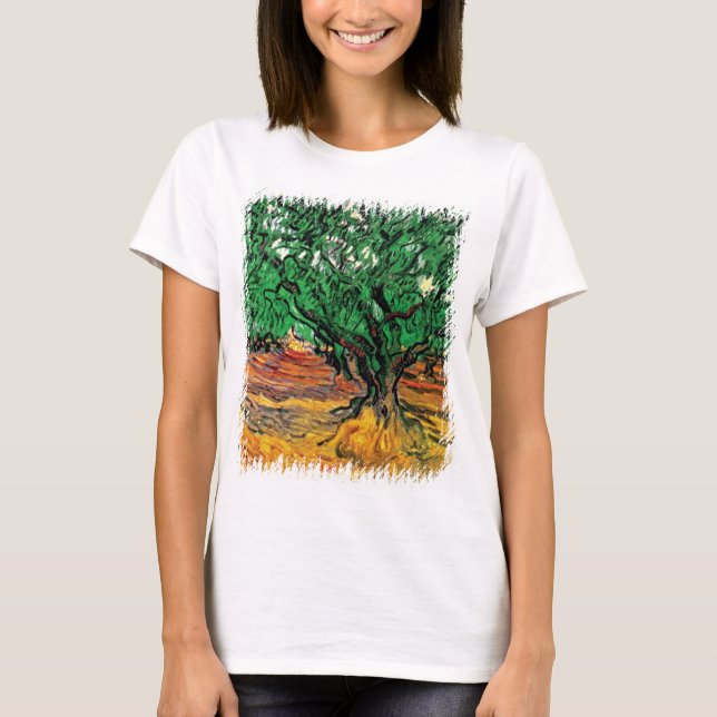 Vincent Van Gogh - Olive Trees Fine Art T-Shirt (Front)